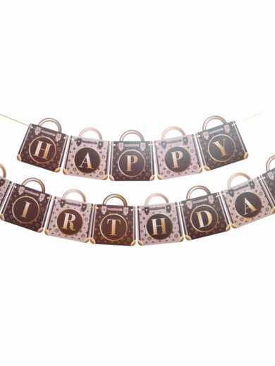 Happy Birthday Bag Styled Banner
