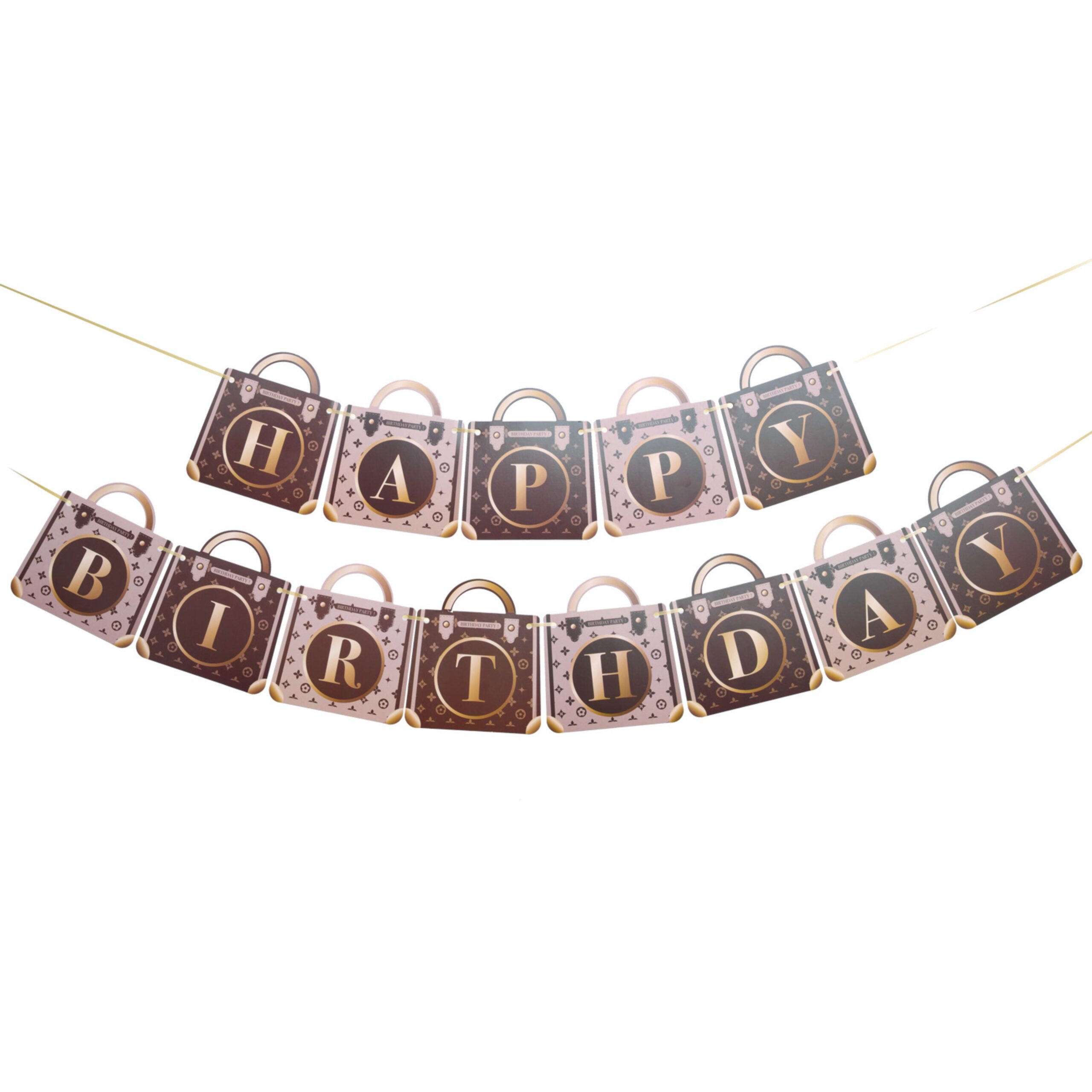 Happy Birthday Bag Styled Banner