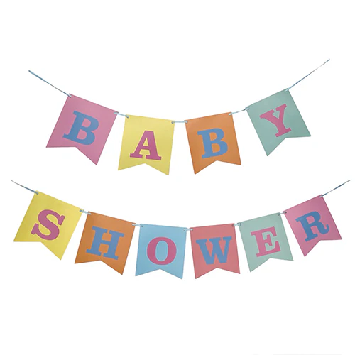 Joyful Baby Shower Paper Wall Banner